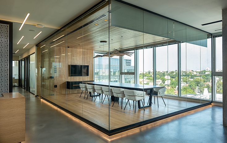 Vibia Rhythm Horizontal Pendelleuchten - Regus Business Centre, Tel Aviv