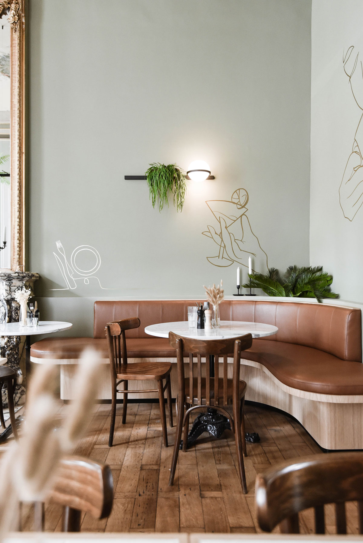 Vibia The Edit - The Palma Pendant Brightens a Belgium Restaurant